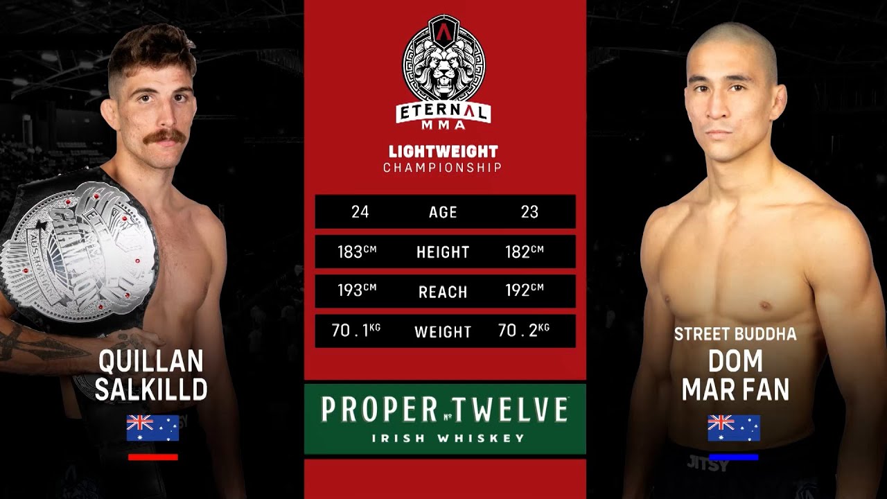 Eternal MMA 82 - Quillan Salkilld vs Dom Mar Fan - MMA Fight Video