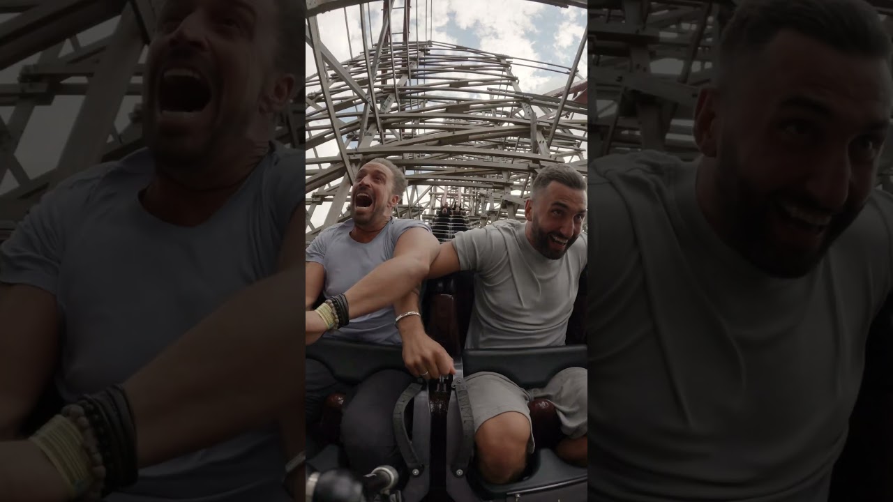 Rafał Maserak & Staszek Karpiel - Bułecka vs Zadra  #rollercoaster #energylandia #ride #zadra