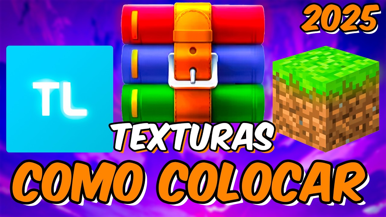COMO COLOCAR TEXTURAS NO MINECRAFT 2025 (JEITO MAIS RAPIDO E FACIL)