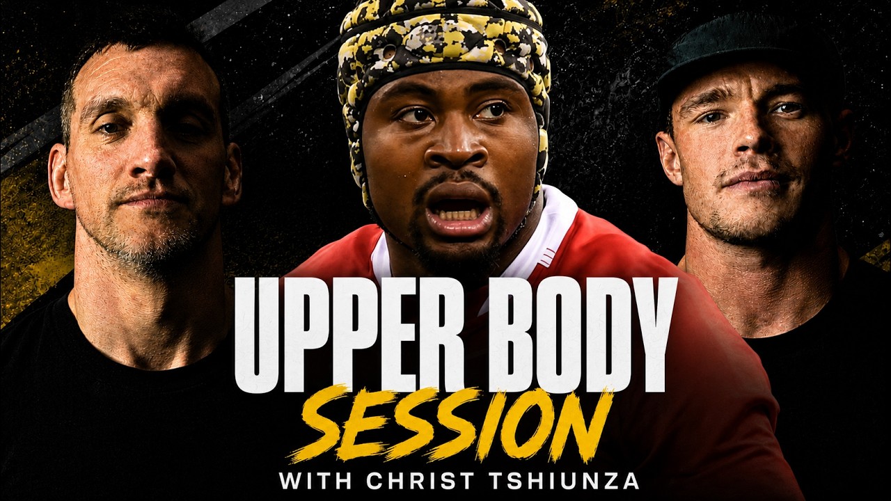 Upper Body Session With Pro Rugby Player Christ Tshiunza!