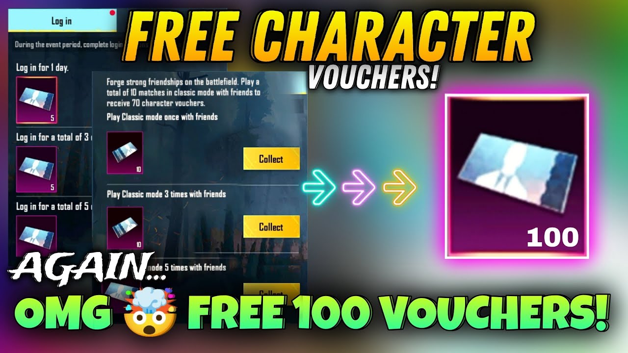 Again Free 100 Character Vouchers Event || Ab To Free Character Mil Hi Jayega?