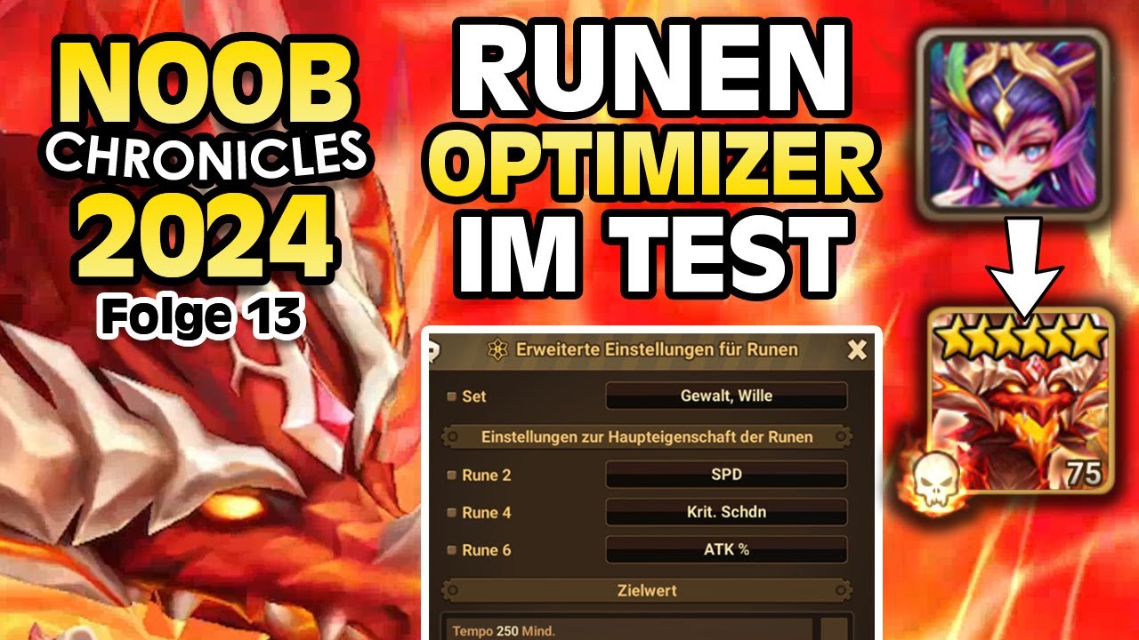 SEREN IM DRACHEN? WIR TESTEN NEUEN RUNEN OPTIMIZER | Noob Chronicles 2024 - Folge 13 |