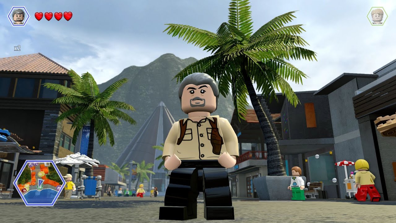 LEGO Jurassic World - Vic Hoskins Free Roam Gameplay (PC HD) [1080p]