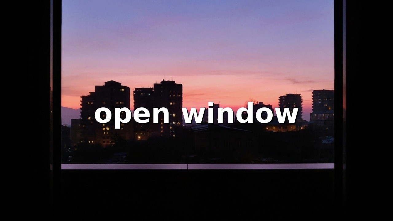 Open Window | Calm Jazz After Reading — 독서토론: 밝은 밤