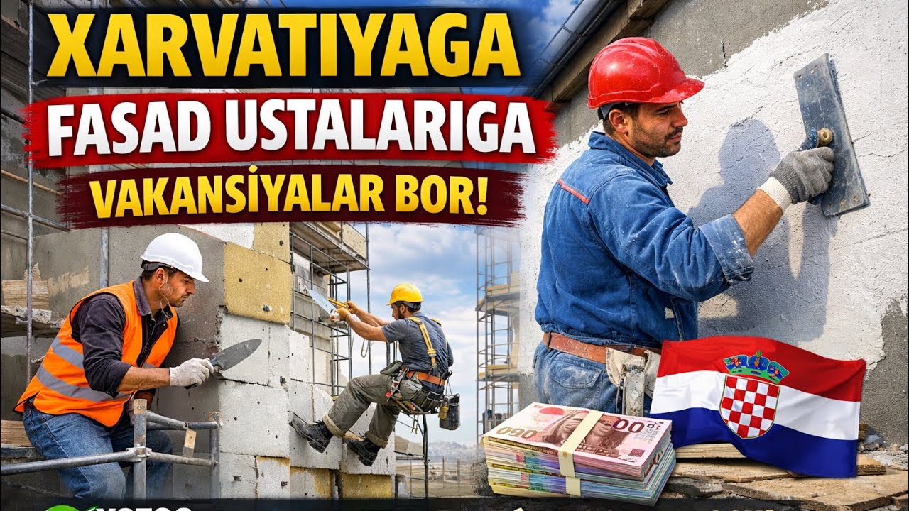 🇪🇺🇭🇷Fasad masterlariga vakansalar toʻldi…
