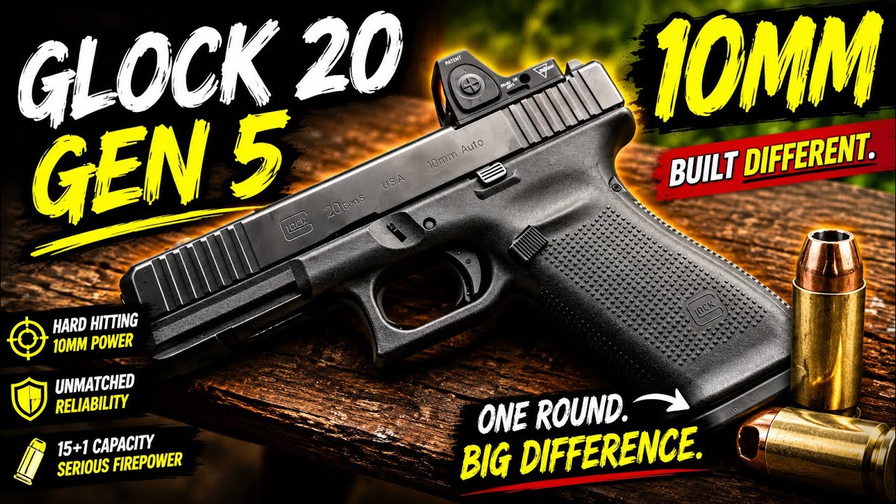 Обзор Glock 20 Gen 5 10 мм