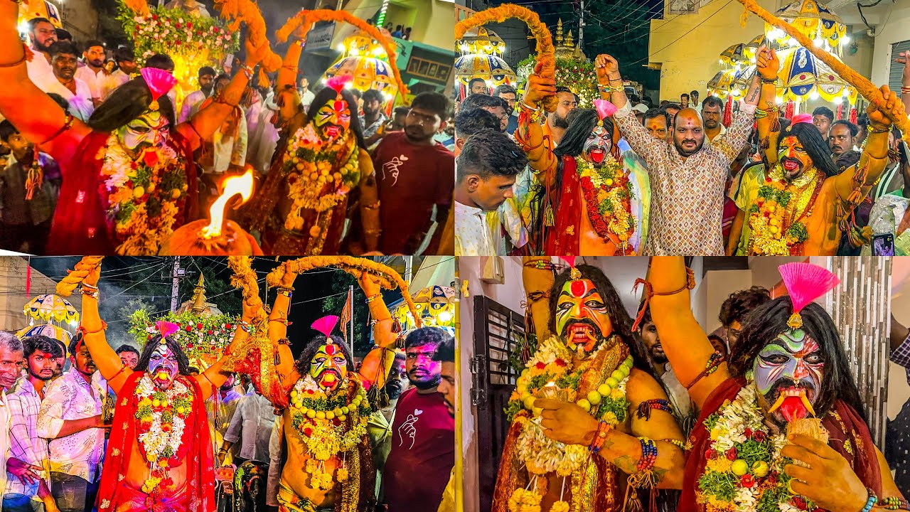 Pudur Bonalu 2025 |Shivamani Potharaju |Boina Sai Yadav Entry | Palarambandi Procession 2025 #bonalu