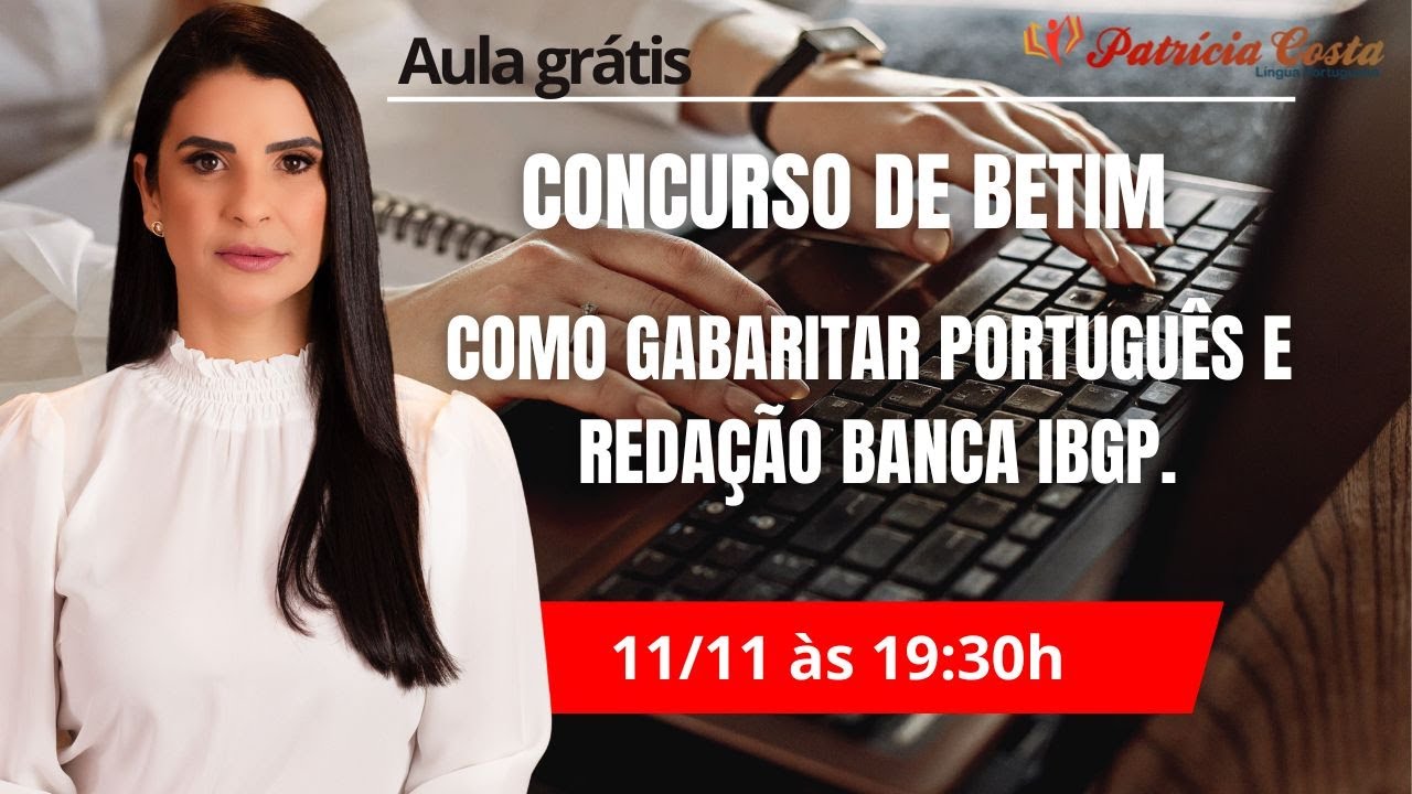 Aula grátis concurso de Betim