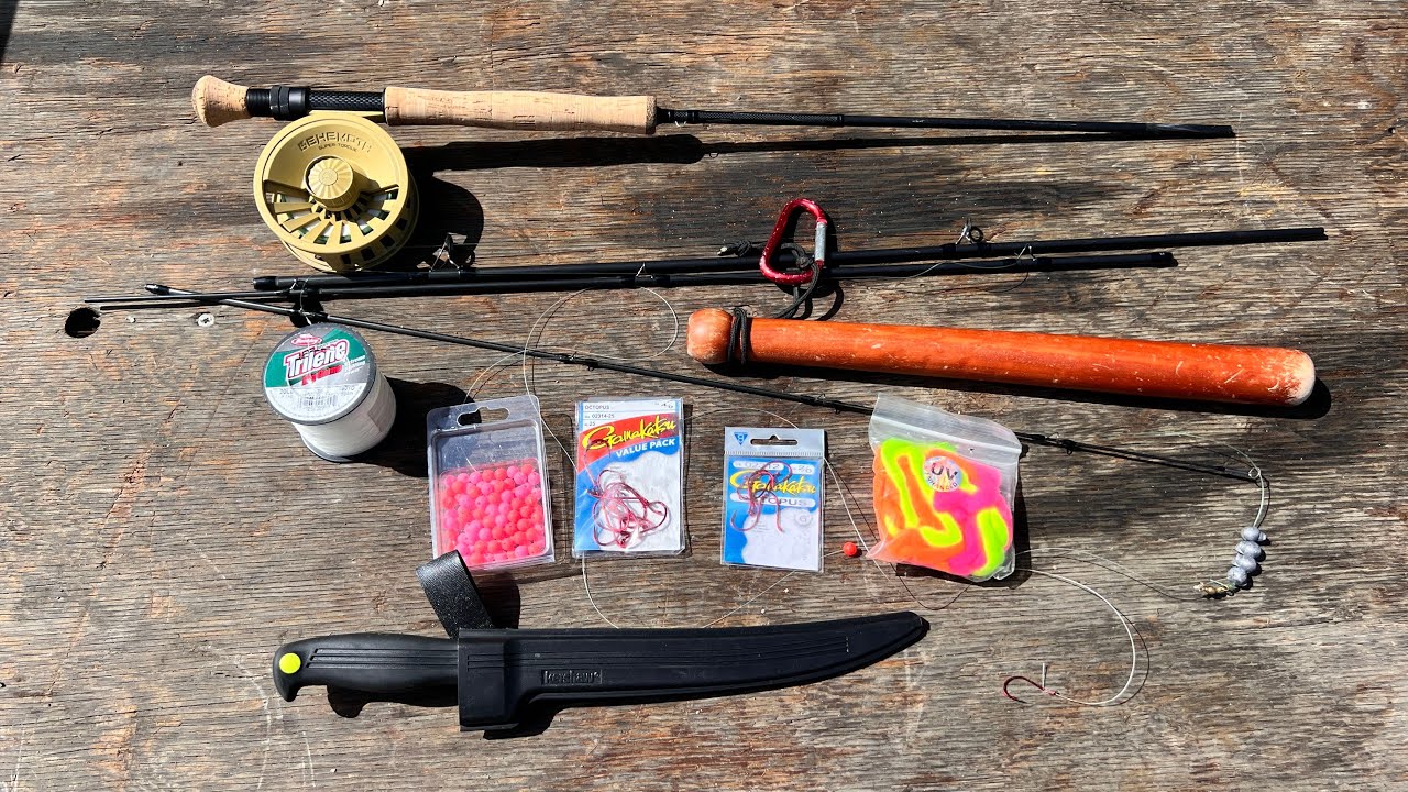 MY FISHING ROD SETUP FOR SALMON FISHING IN ALASKA
