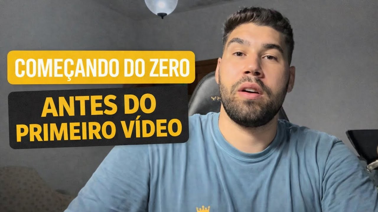 Começando do zero: no que investi antes do primeiro vídeo