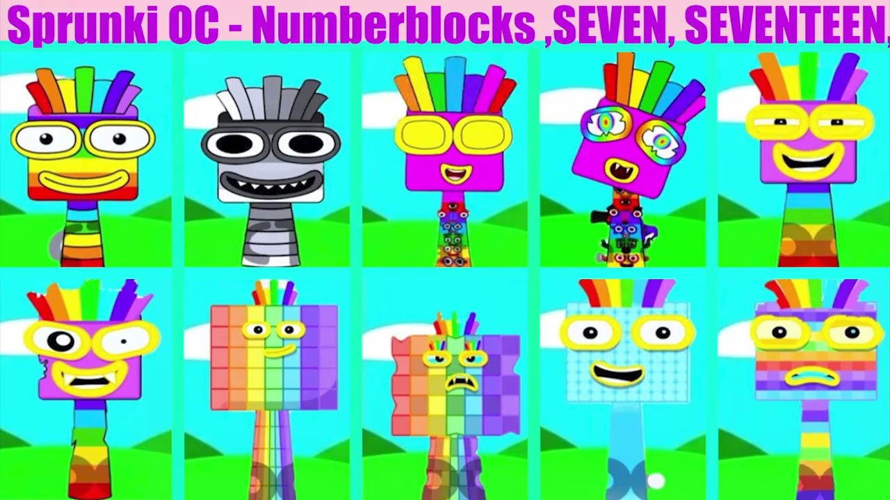 My Sprunki OC : SEVEN, //SEVENTEEN, /SEVENTY, SEVEN HUNDRED (From NumberBlocks)