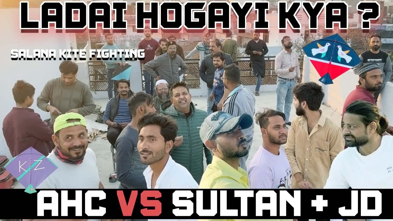 Salana Kite Fighting | AHC Team Vs Sultan + JD Team | Rooftop Kite Fighting | Lucknow Ka Shauk