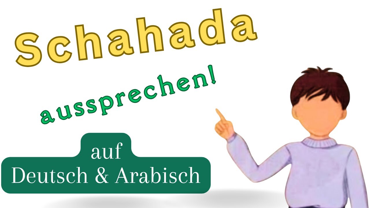 Glaubensbekenntnis im Islam auf Deutsch und Arabisch | Schahada
