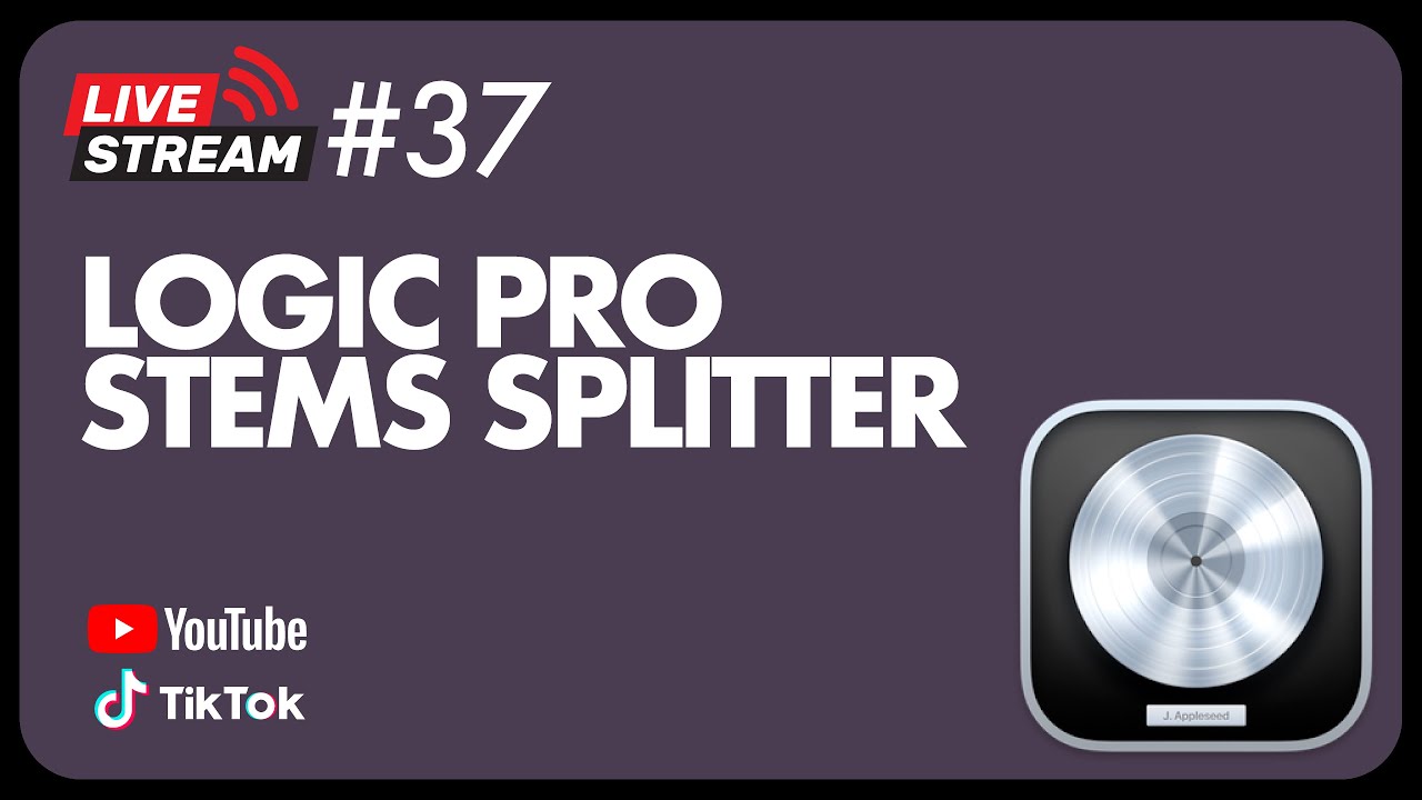 LIVE STREAM 37 - #kasus (kasak kusuk) Youtube - TikTok - LOGIC PRO Stems Separation