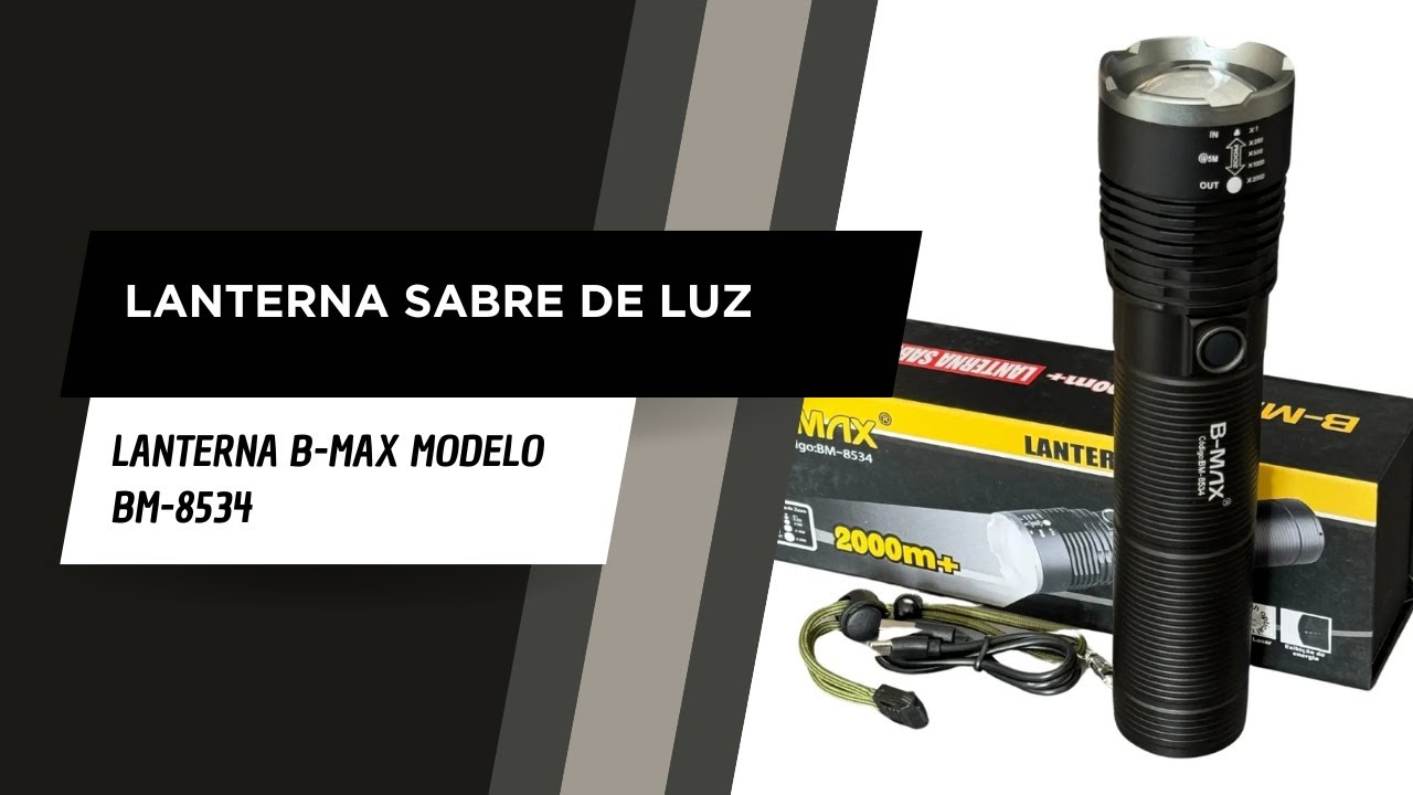 Lanterna Sabre de Luz - B-MAX modelo BM-8534