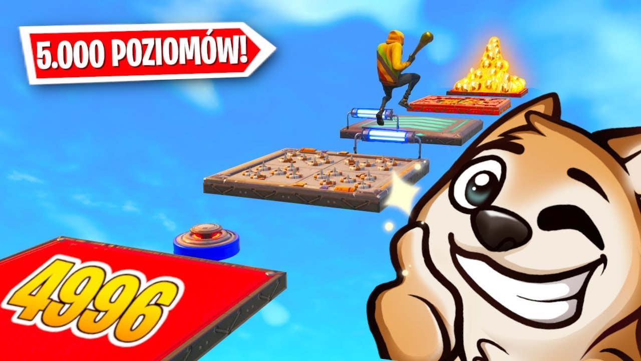 Przechodzę 5000 POZIOMOWY DEATHRUN dla NOOBÓW w Fortnite!