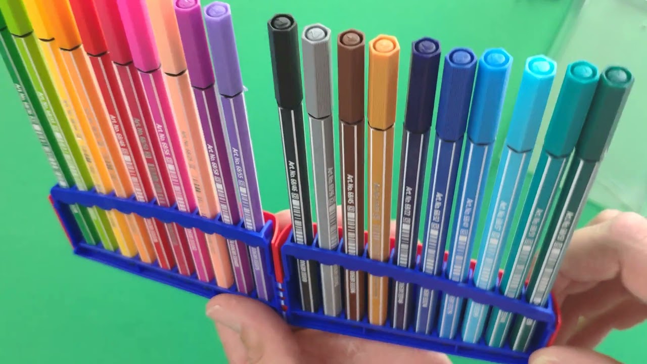 Unboxing Stabilo Pen 68 color parade. Estuche de 20 rotuladores