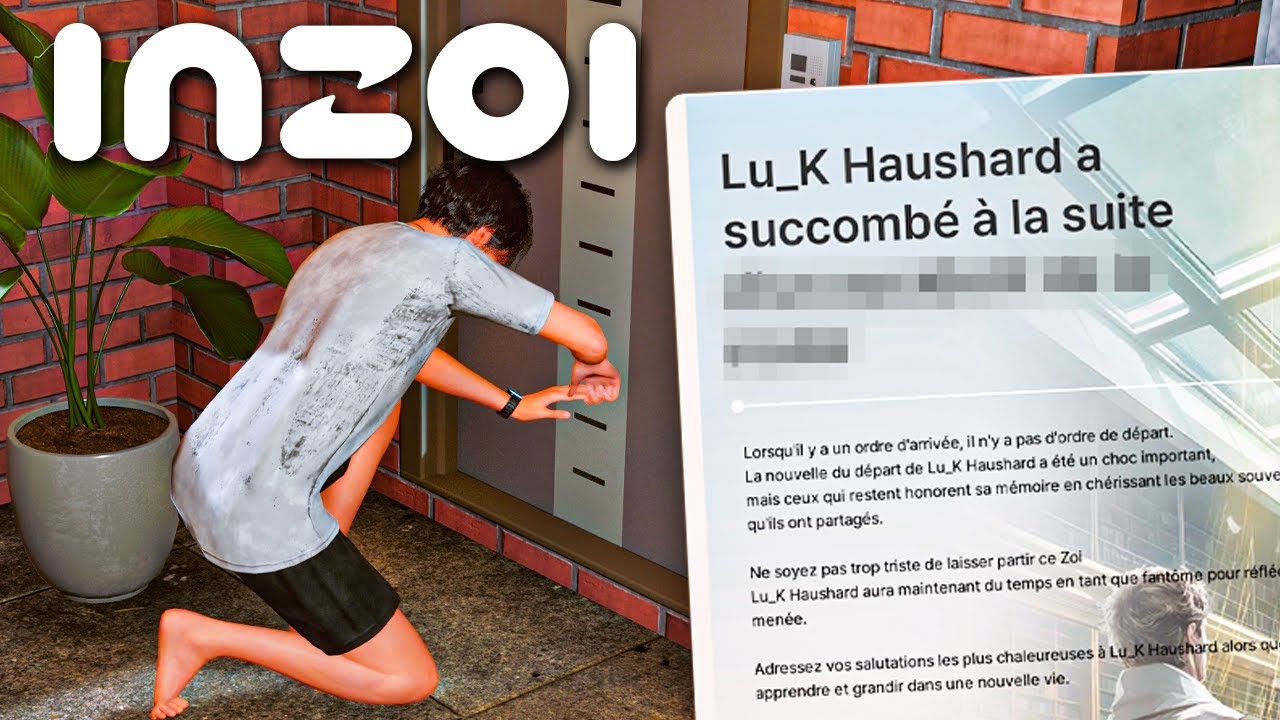J'ai CAMBRIOLÉ UNE MAISON sur InZoi (et j'ai eu un accident mortel..) 💀