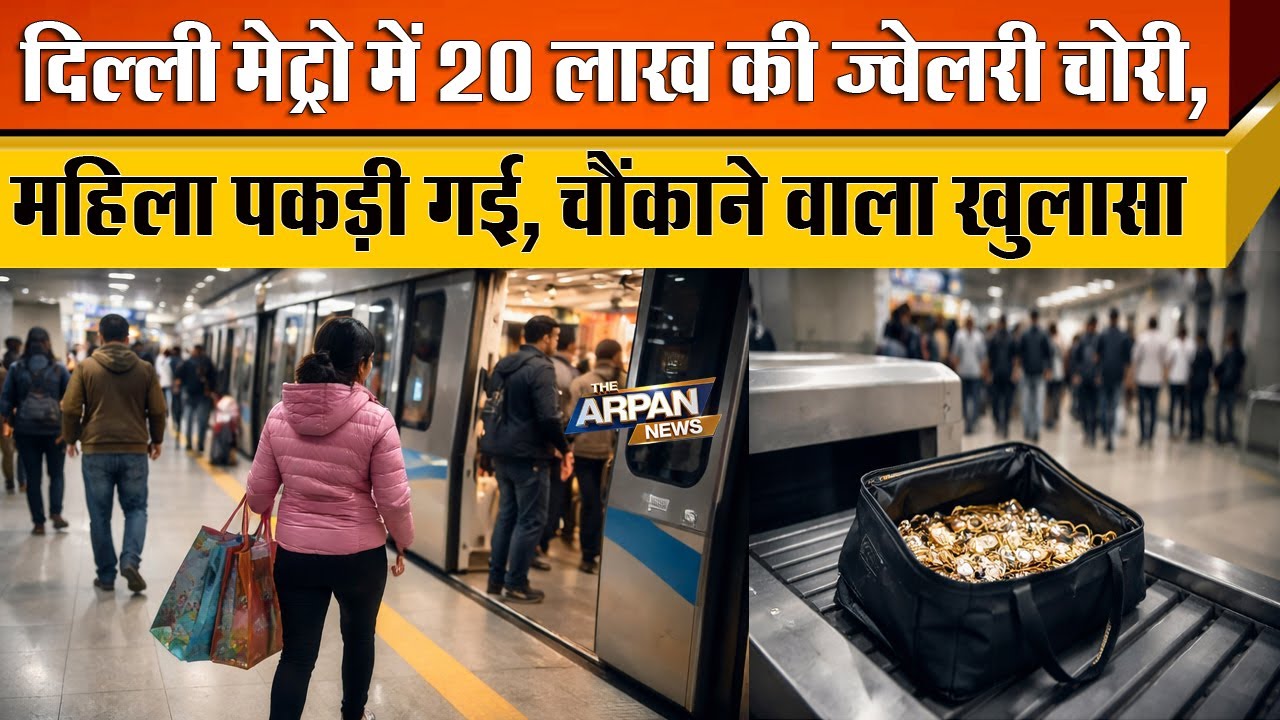 Delhi Metro में 20 लाख की Jewelry की चोरी ,CCTV VIDEO से पकड़ी गई महिला , बड़ा खुलासा