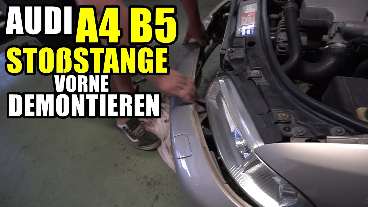 AUDI A4 B5 STOßSTANGE VORNE DEMONTIEREN TUTORIAL / ANLEITUNG