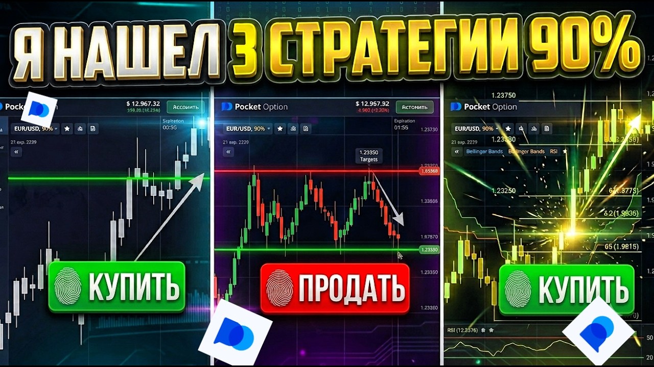 3 СИТУАЦИИ НА ПОКЕТ ОПШН: Эти паттерны приносят 90% прибыли! Бинарные опционы 2026