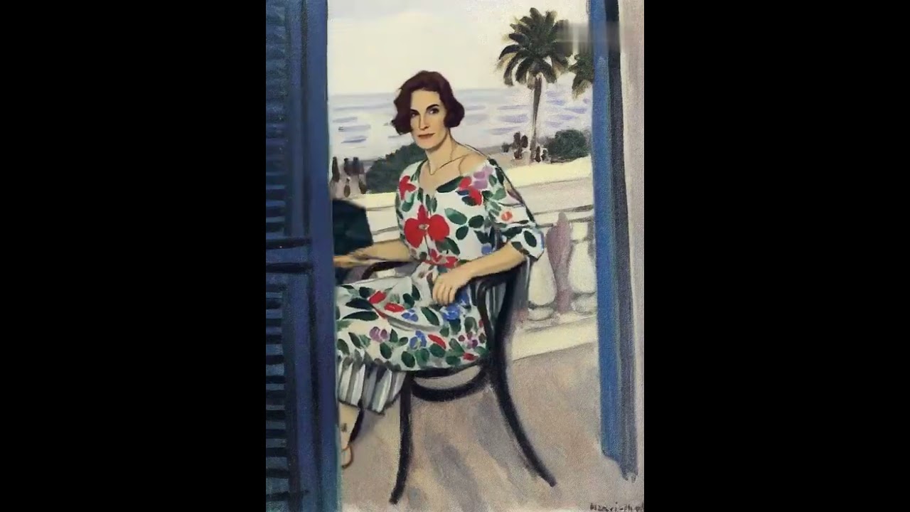 Henri Matisse | Woman holding umbrella, 1919 #animatedpainting