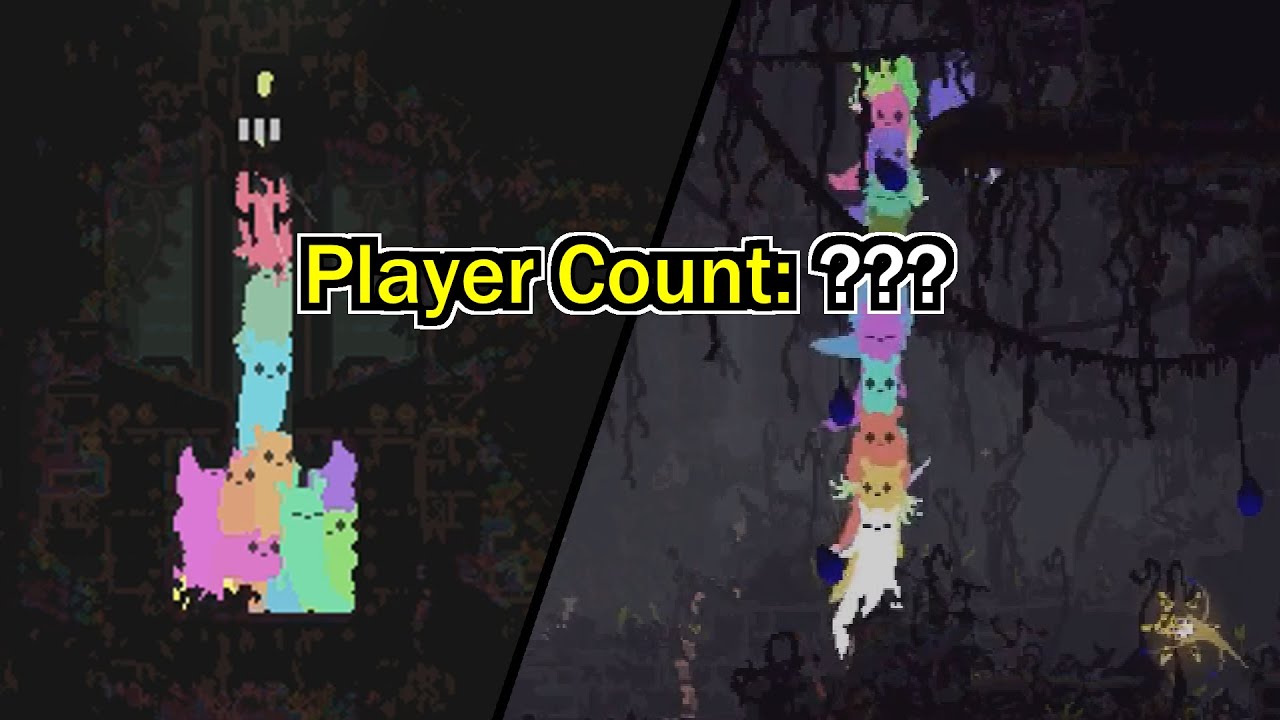 Playing Rain World with WAY too many players