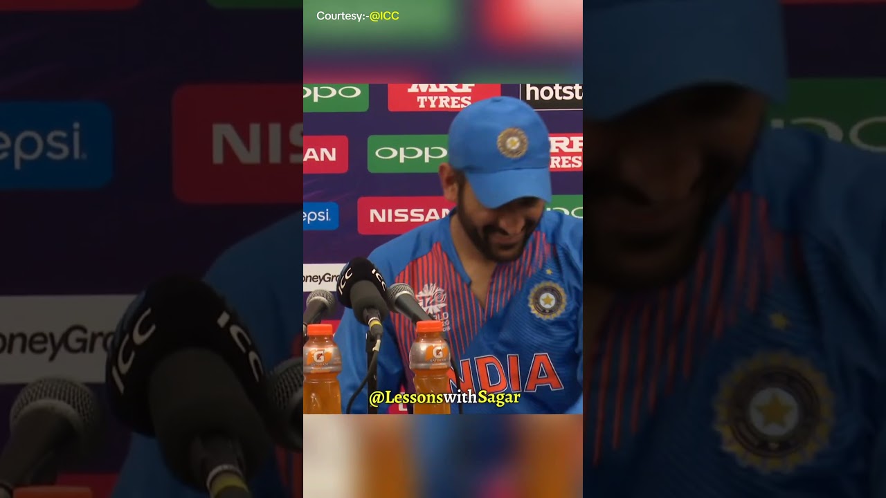 M.S.Dhoni's epic answer to the question about his retirement 😂🔥