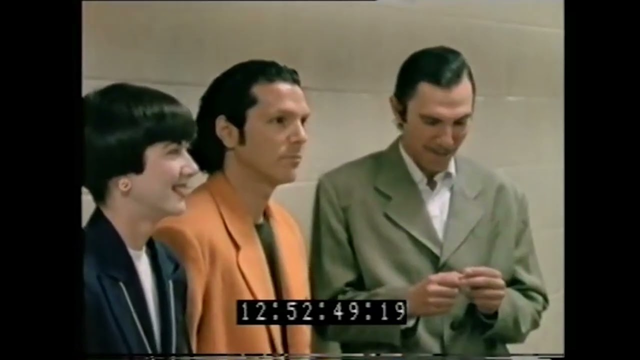 Sparks - Ron, Russell and Christi backstage at The Forum, Los Angeles,