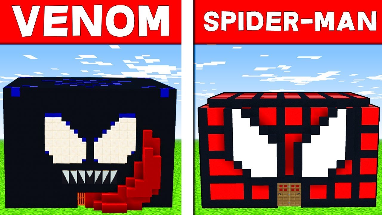 CASA VENOM VS CASA SPIDER-MAN - Minecraft ITA