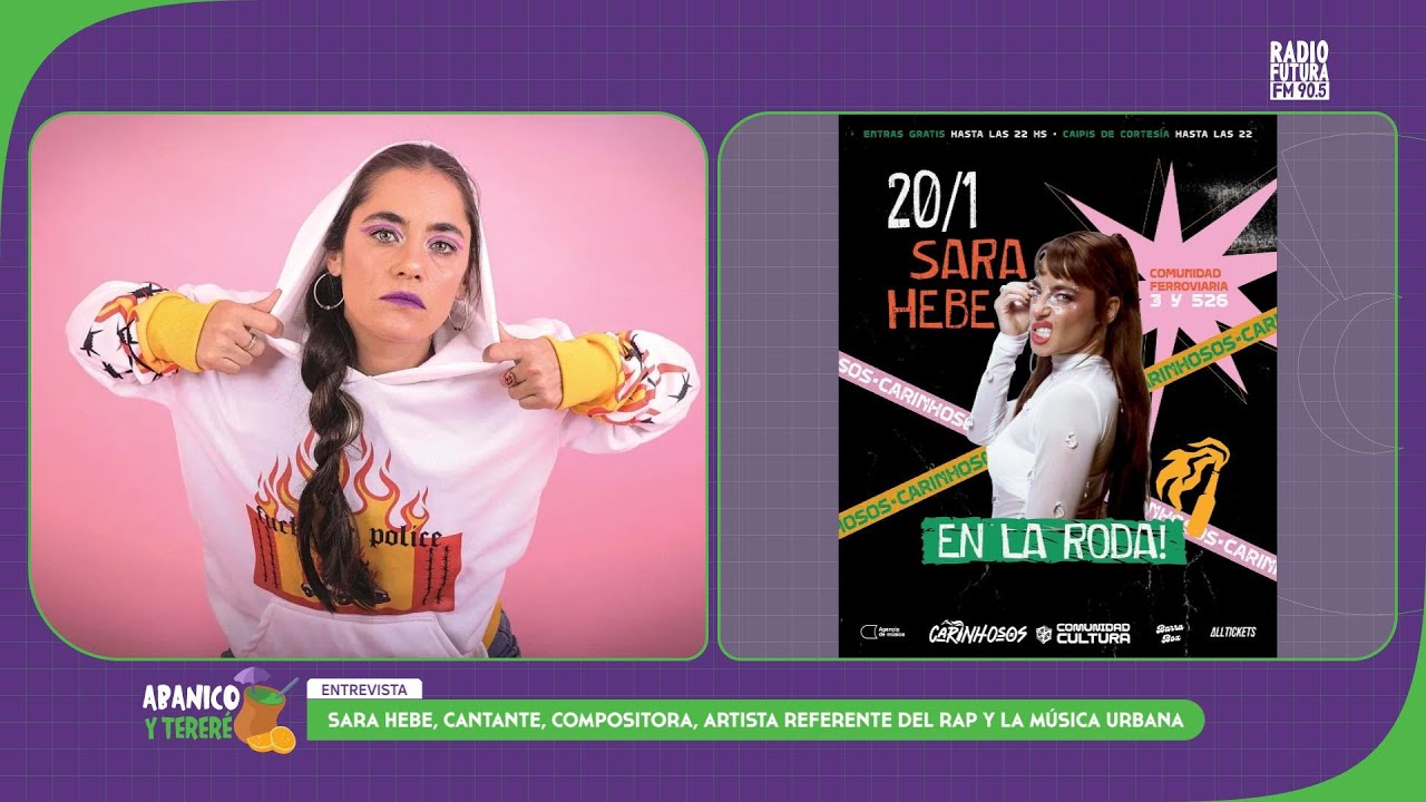 Sara Hebe se presenta en Comunidad Ferroviaria
