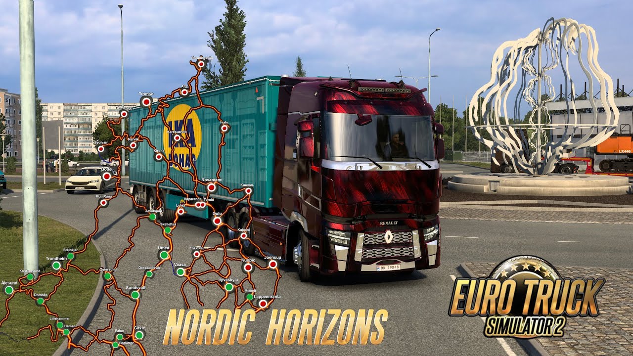 Euro Truck Simulator 2 Nordic Horizons DLC Gameplay City Vaasa Finland #19