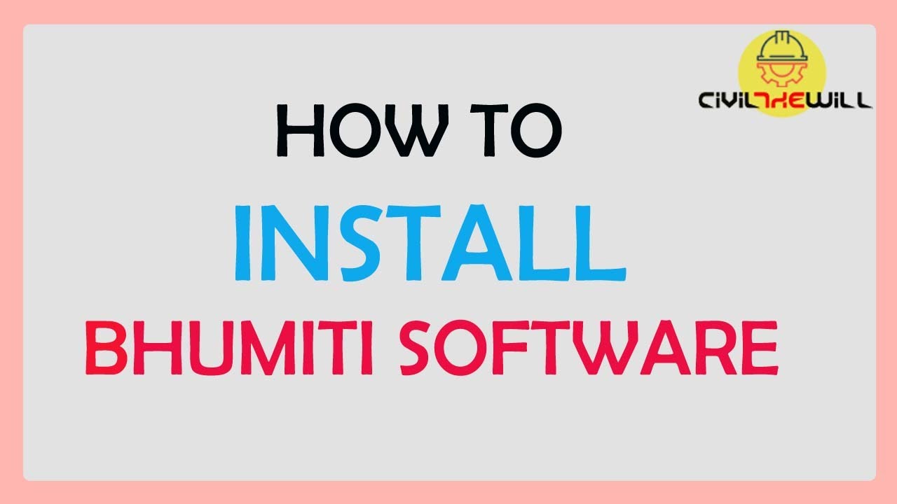 How to install bhumiti software
