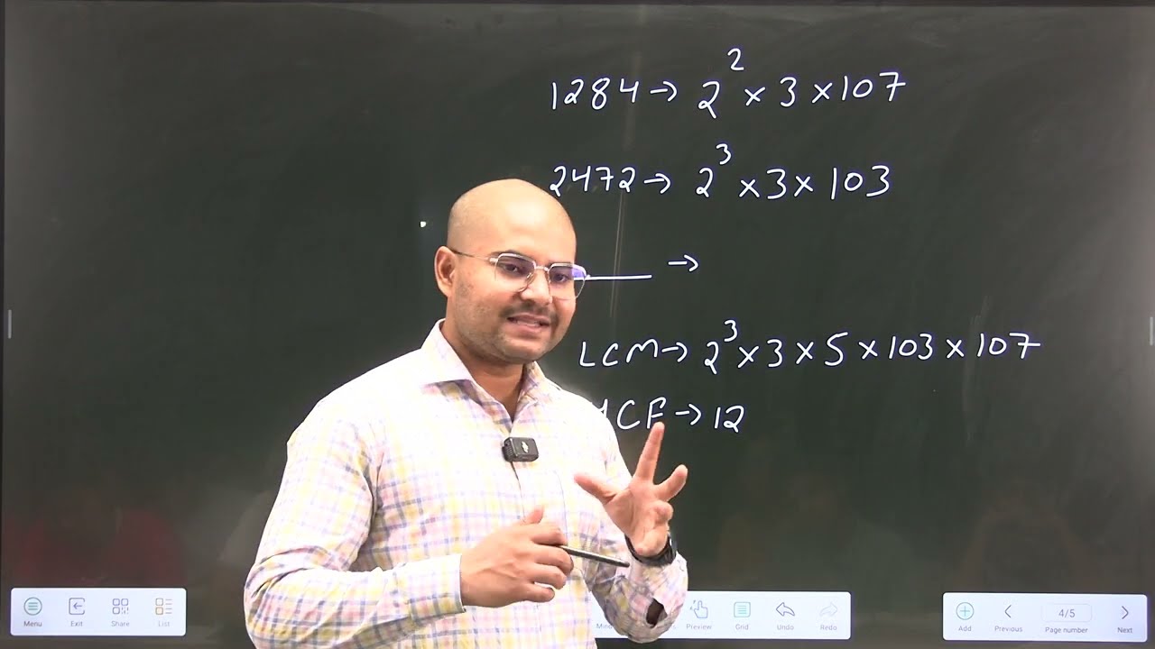 23-06-25 | Class 10 maths | if hcf of 2472, 1284 and third number N is 12. If their LCM is 2³×3×5...