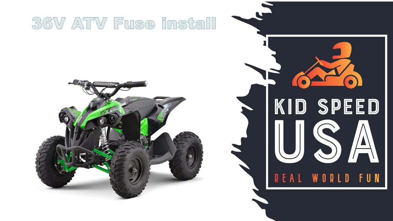 Installing the fuse on the Mototec 36V Quad Bike