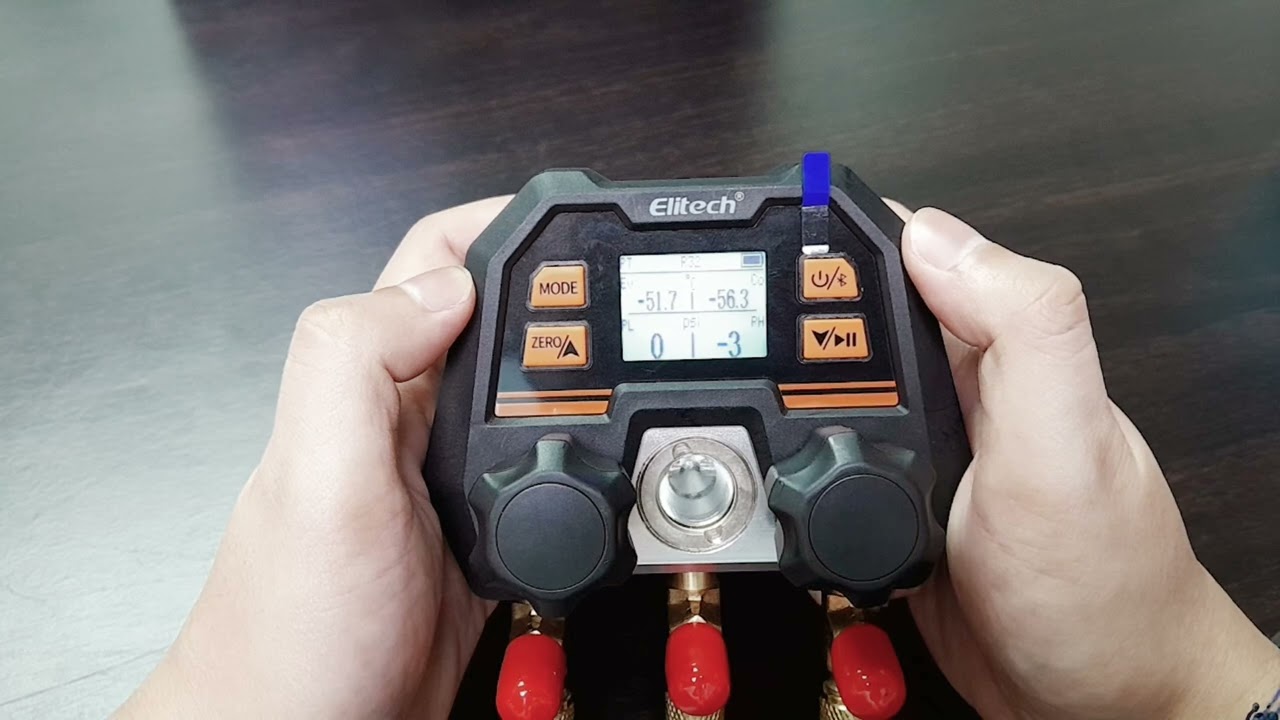 เกจวัดน้ำยาแบบดิจิตอล (Digital Manifold Gauge) ELITECH รุ่น MS-100