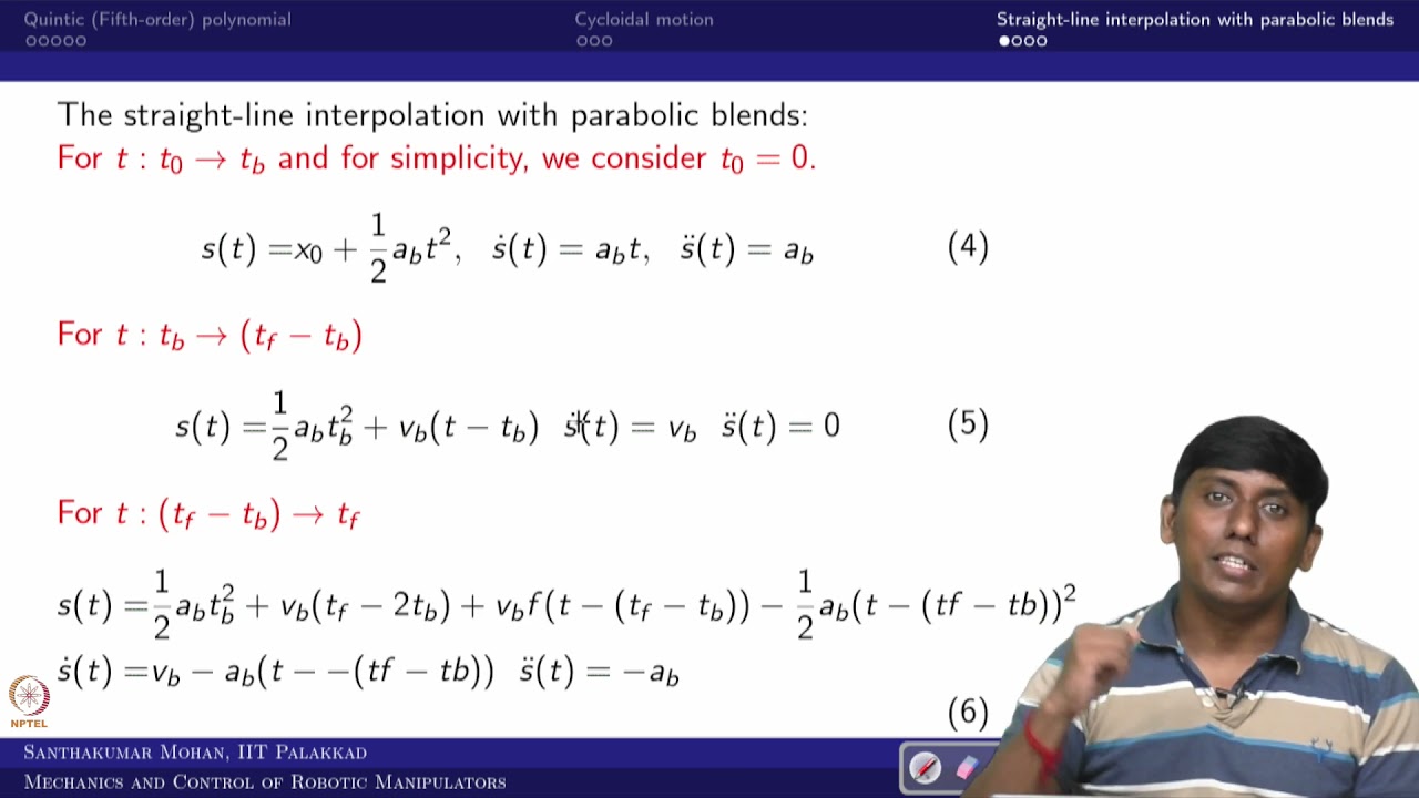 Lecture 33 - Trajectory generation using Matlab part 2