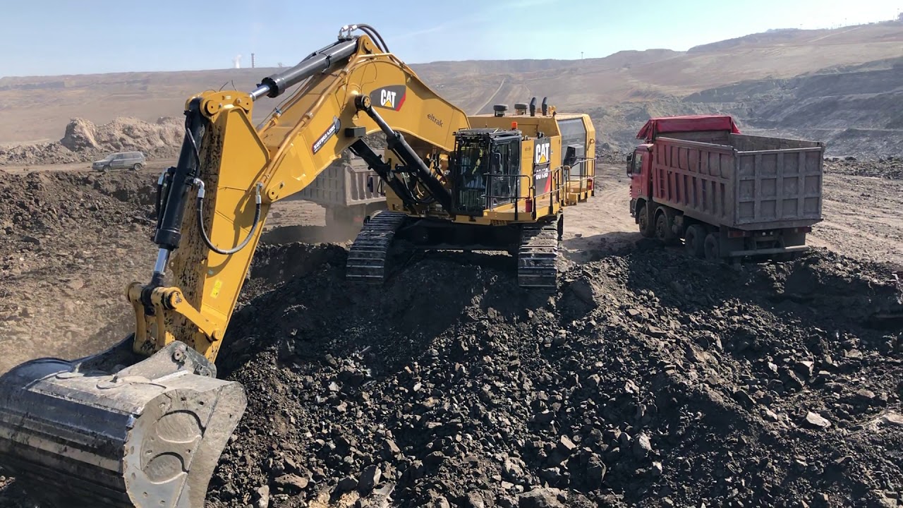 Caterpillar 6015B Excavator Loading Trucks - Sotiriadis Brothers