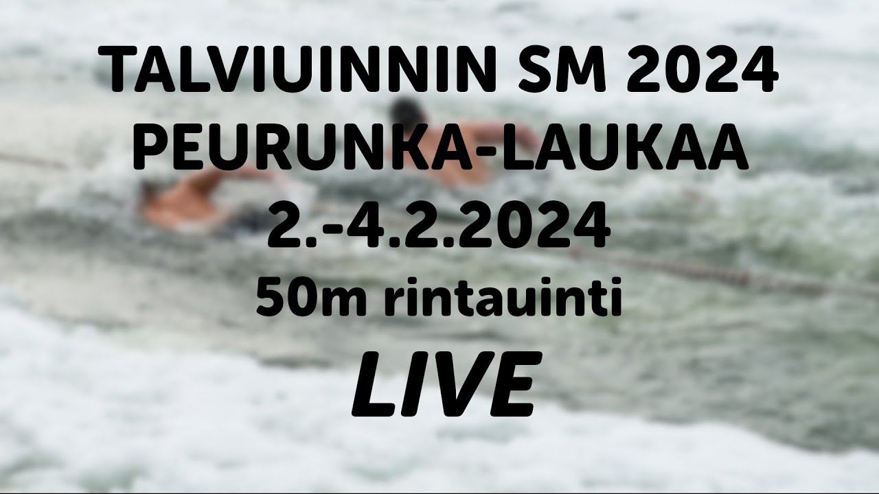 Talviuinnin SM-kilpailut 2024, rintauinti 50m