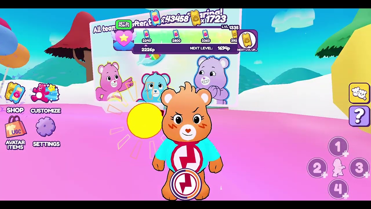 Roblox Care Bears Caring Quest: Team Battle CARE A LOT NEEDS A HERO!