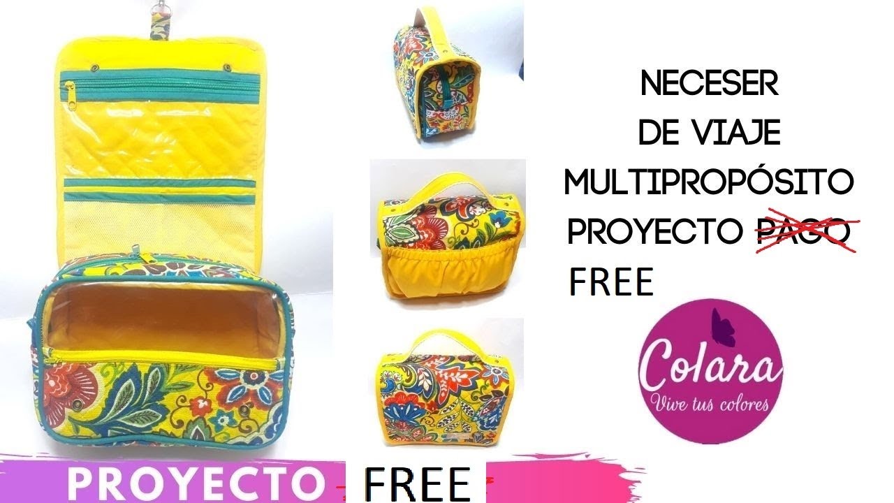Neceser de viaje / Neceser step by step Proyecto FREE✂️✂️✂️