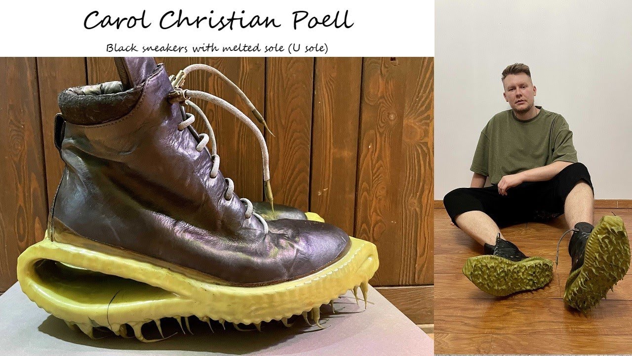 Carol Christian Poell - Balck sneakers with melted sole (U sole) - Мои самые дорогие кросовки