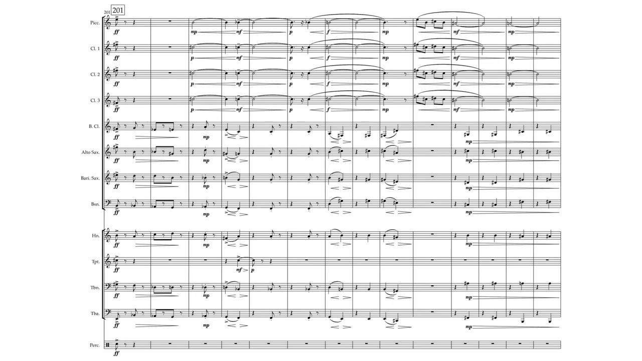 Sinfonietta for Mixed Chamber Winds and Percussion (2022) - live recording
