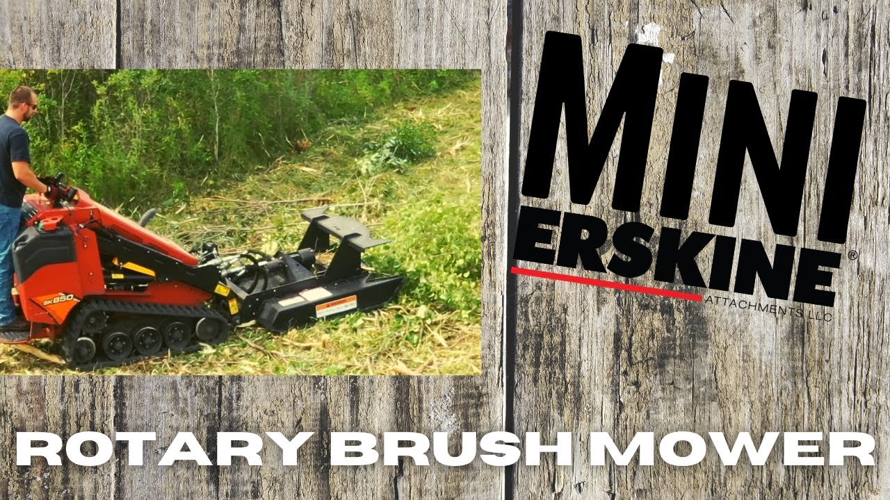 Mini Rotary Brush Mower for mini skid steer