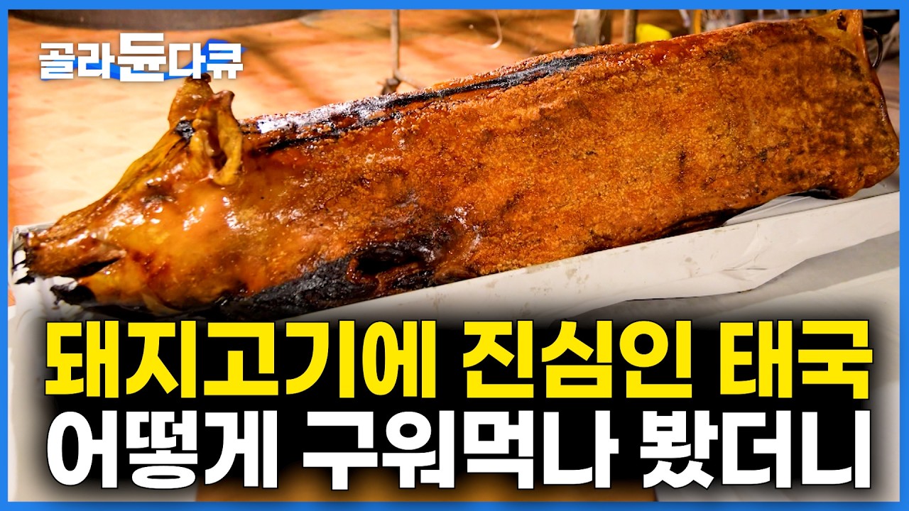 돼지 속살부터 껍질까지 버릴 게 하나 없는 3대 전통 태국식 돼지고기 맛집｜어린 돼지만 골라 48시간. 잘 구웠더니 이런 맛 처음이다.｜ 세계테마기행｜#골라듄다큐