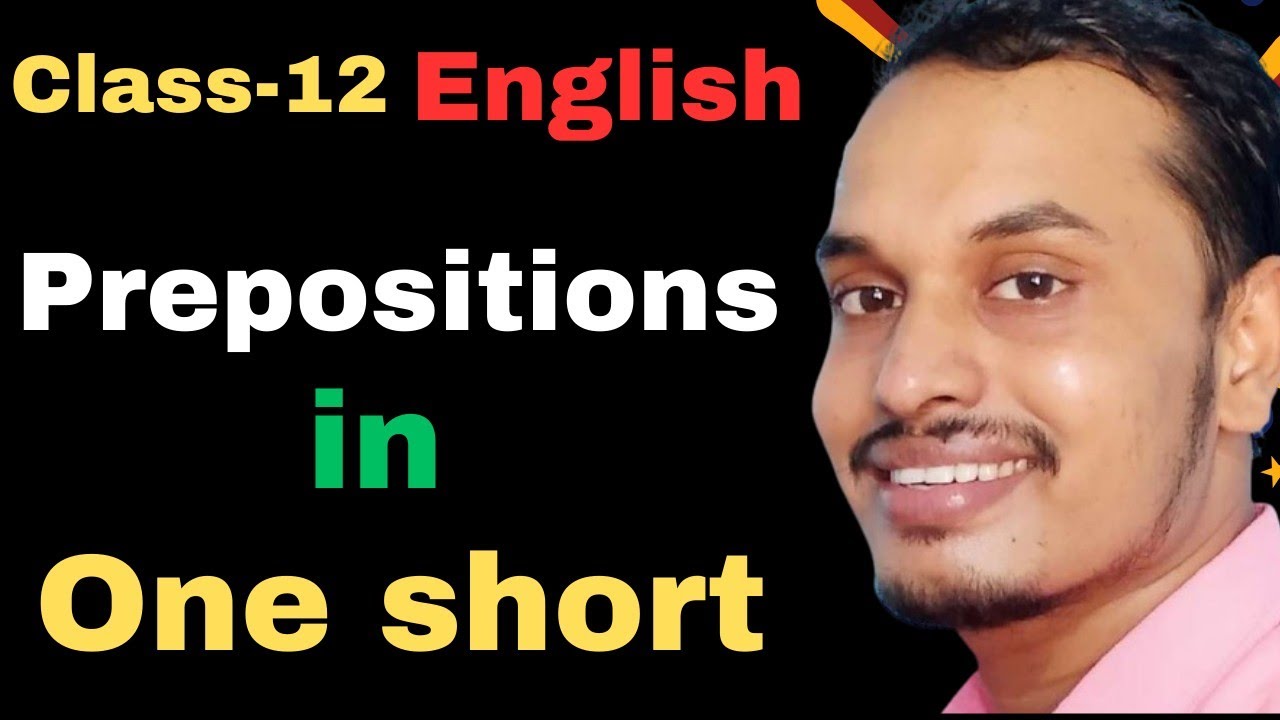 Prepositions in One Short | Online Class by Shyam Sir