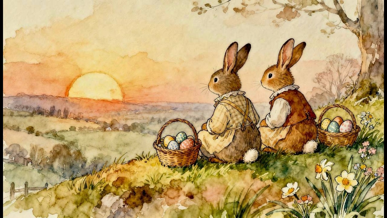 Winter to Spring Village 🌱 Cozy Mushroom Houses & Gentle Folk Music | Magical Animal Storybook