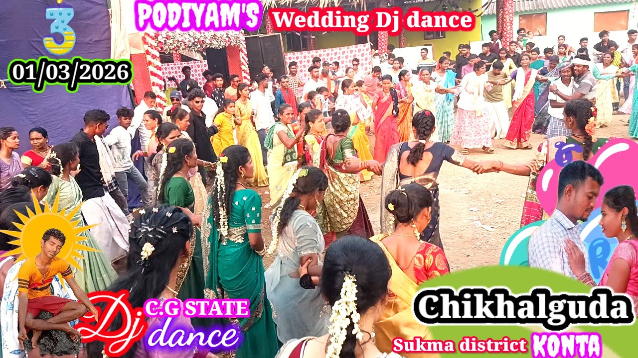 పొడియం వారి పెండ్లి డిజే వేడుకలు#చికల్ గూడ(సుక్మా జిల్లా~కుంట#Koya tribe Dj dance#Chattisgarh state🌼