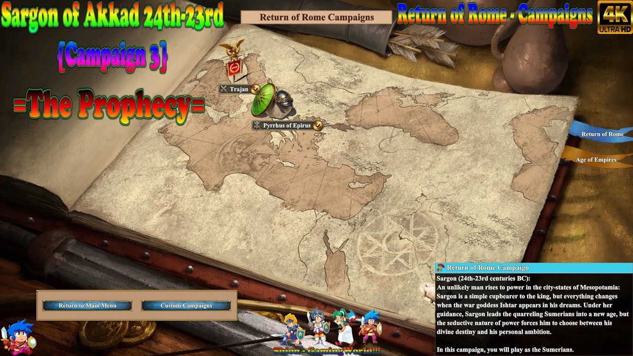 Age of Empires II - Definitive Edition 4K [Walkthrough!!!] [PART:3 - SARGON OF AKKAD] 😄🐲🎮🇵🇹