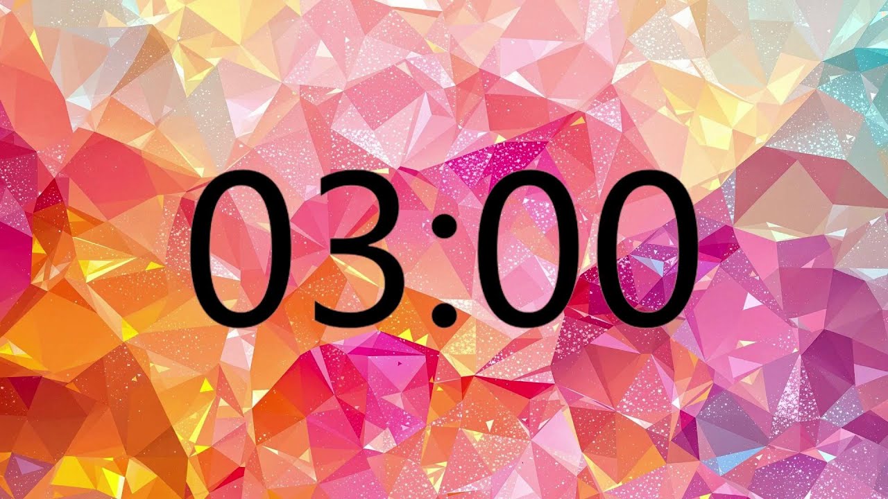 3 Minute Timer (PARTY MUSIC + Sound Notification at Zero)
